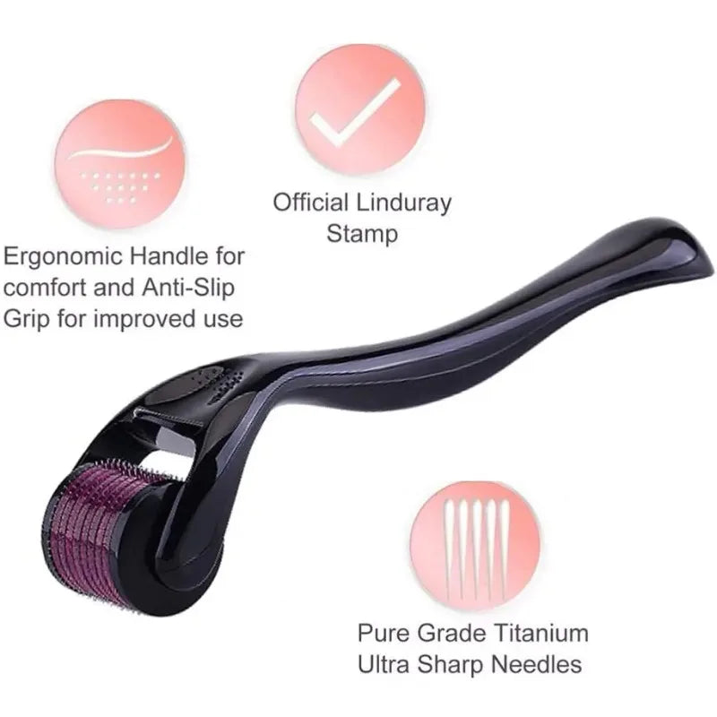 Derma Roller 540 Pins Microneedling Skin Rejuvenation Hair Growth