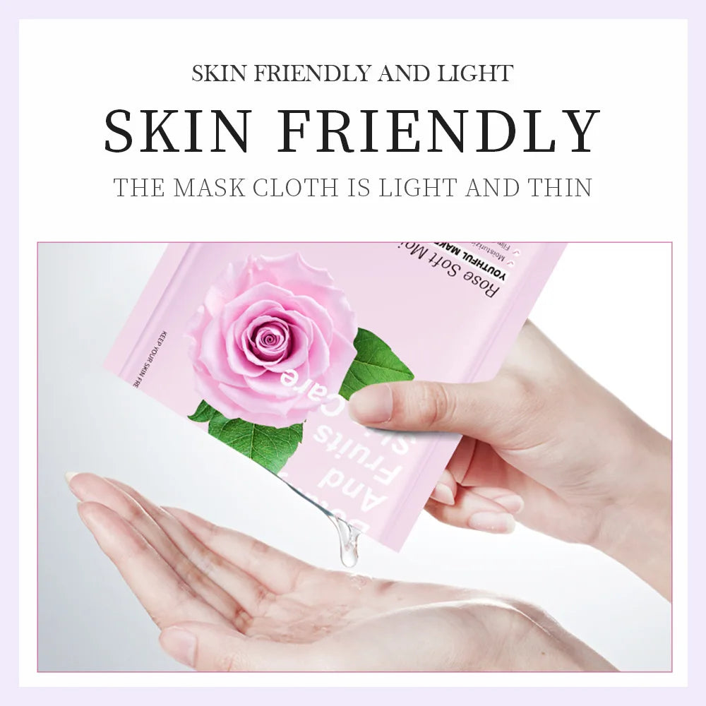 8pcs Korean Plant-Based Facial Masks