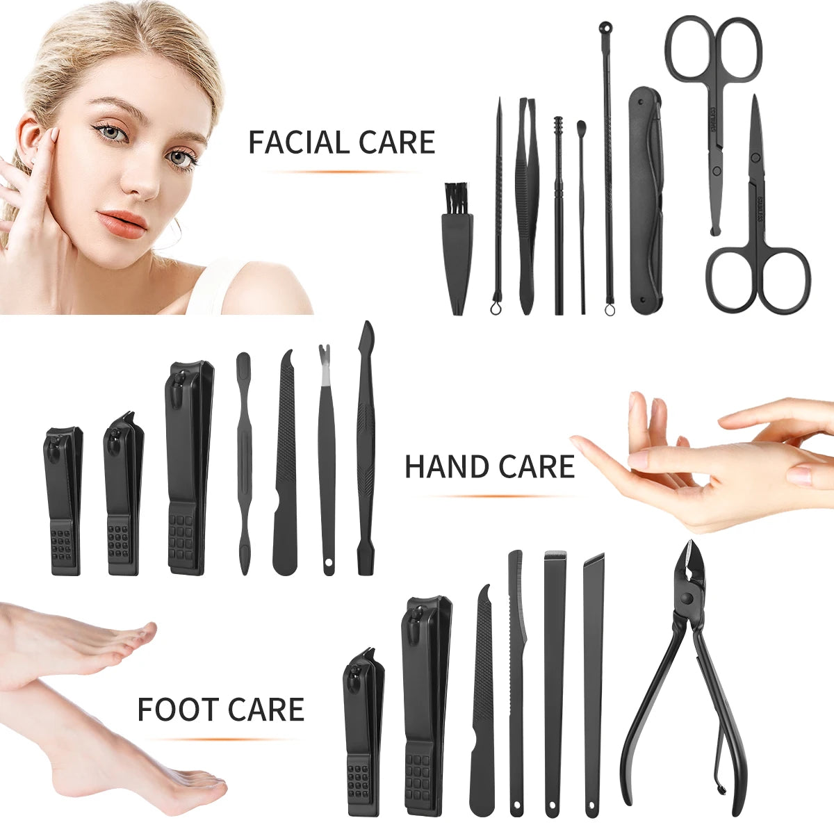 Professional 20pcs Stainless Steel Manicure
