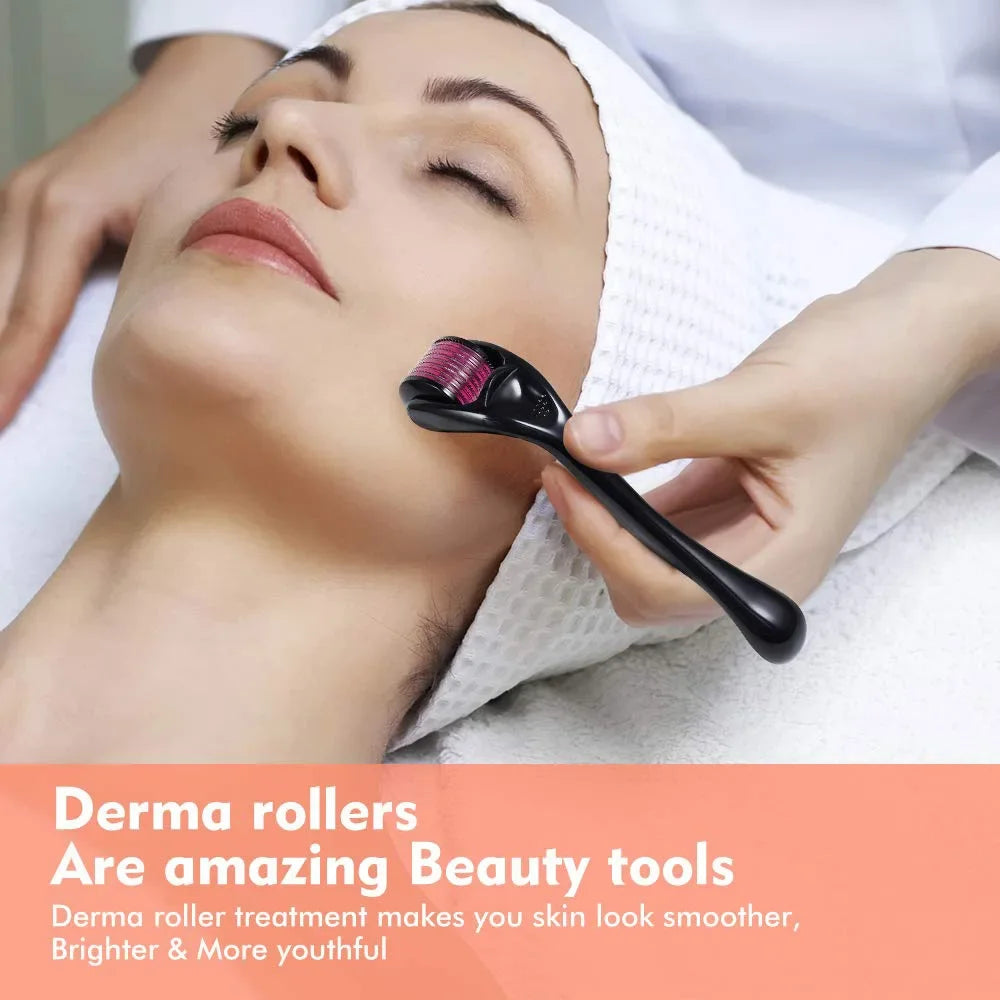 Derma Roller 540 Pins Microneedling Skin Rejuvenation Hair Growth