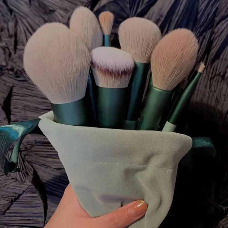 13-Piece Fluffy Makeup Brushes Set