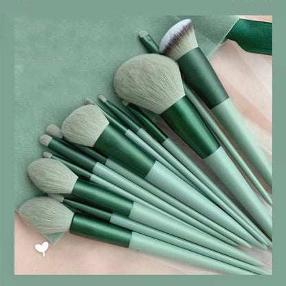 13-Piece Fluffy Makeup Brushes Set