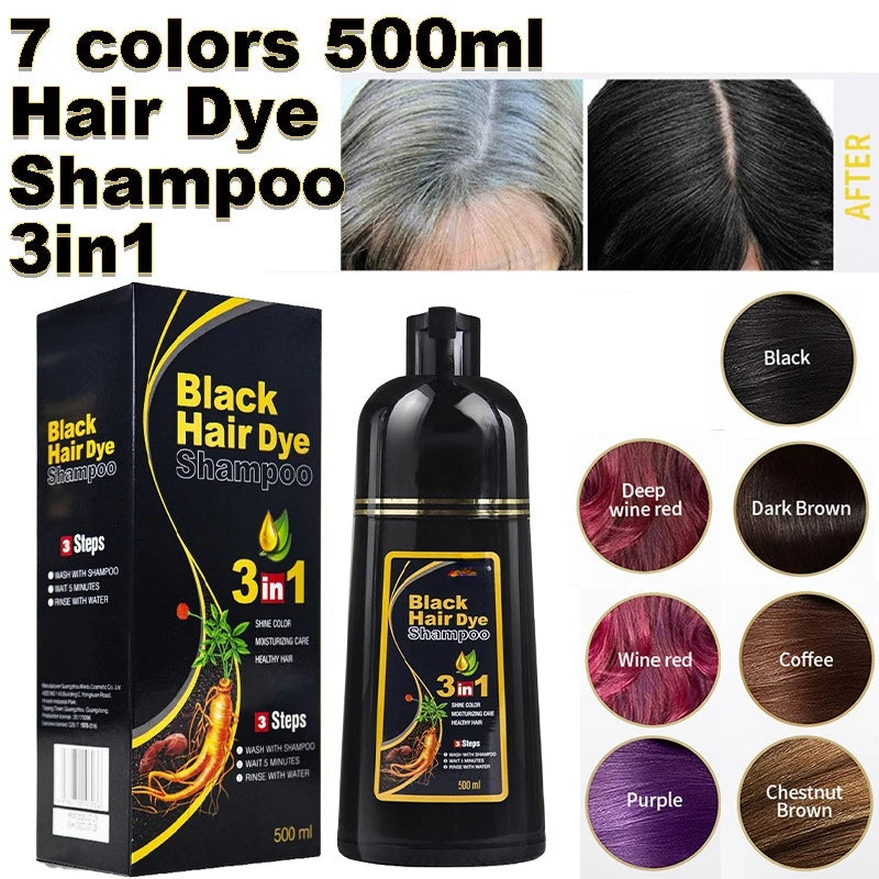 3-in-1 Hair Dye Shampoo