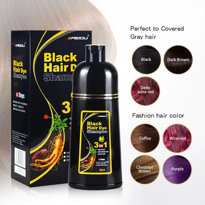 3-in-1 Hair Dye Shampoo