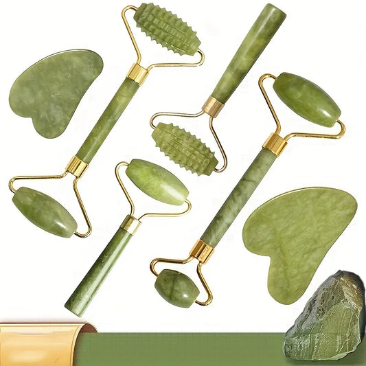 Gua Sha Face Massager Jade Roller Facial